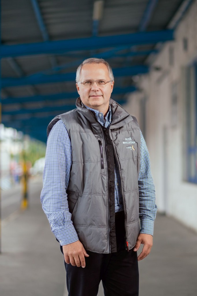 Man looking into camera